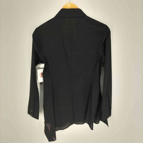 ヨウジヤマモト Yohji Yamamoto collections 25SS 100/-KHADI BACKSIDE FLARED SLIM B 100/-カディ バックサイドフレア スリム B シャツ ユニセックス レディース JPN:1